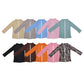 Sibling Baby Girls Kids Long Sleeves Zipper Pockets Jackets Yoga Active Tops RTS