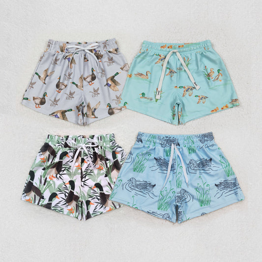 Baby Boy Toddler Ducks Trunks Sibling Summer Swimwear RTS
