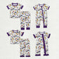 Sibling Boys Girls Toddler Short Sleeves Mardi Gras Crayfish Romper Pajamas Set Clothes RTS