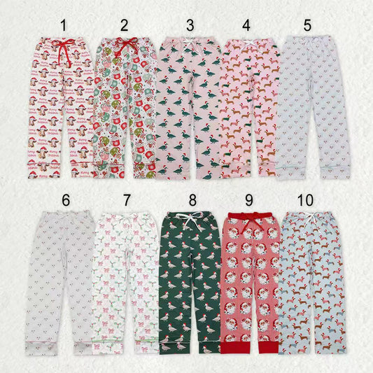 Sibling Adult Christmas Print Men Women Pajamas Pants Bottom Clothes RTS