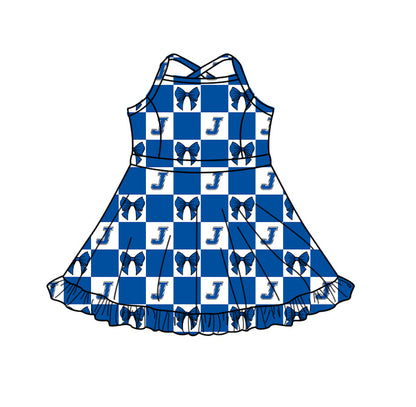 ( Moq 5 Each Style ) Baby Boys Girls Toddler Blue Bows Team Sibling Shorts Dress Shirt Set Summer Clothes