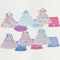 Baby Girl Bows Straps Flower Tunic Ruffle Shorts Set Sibling Summer Clothes RTS