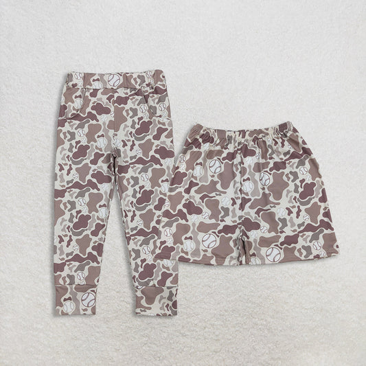 Sibling Boys Kids Baseball Camo Pockets Pants Shorts Bottoms RTS