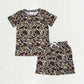 Sibling Baby Boys Girls Adult Women Southern Camo Print  Hunting Family Shirts Pants Sets RTS