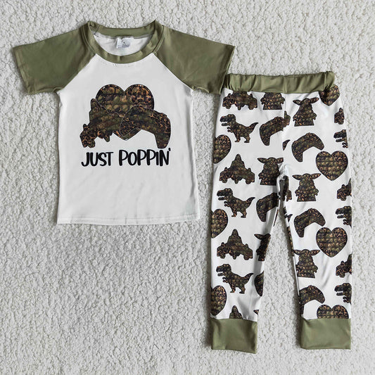 Promotion Baby Boy Game Shirt Pants Set