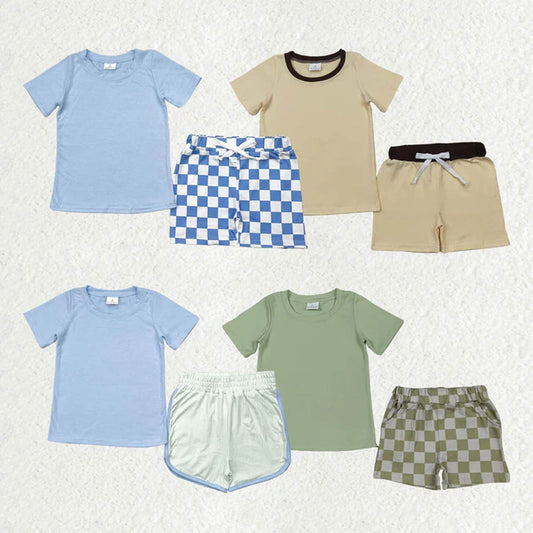 Baby Boy Short Sleeves Shirt Shorts Sibling Summer Outfit Clothes RTS
