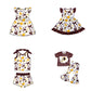 ( Moq 5 each style ) Baby Girl Toddler Team Bows Sibling Dress Set 7.9