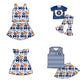 ( Moq 5 each style ) Baby Girl Toddler H Team Bows ‌Sibling Dress Set