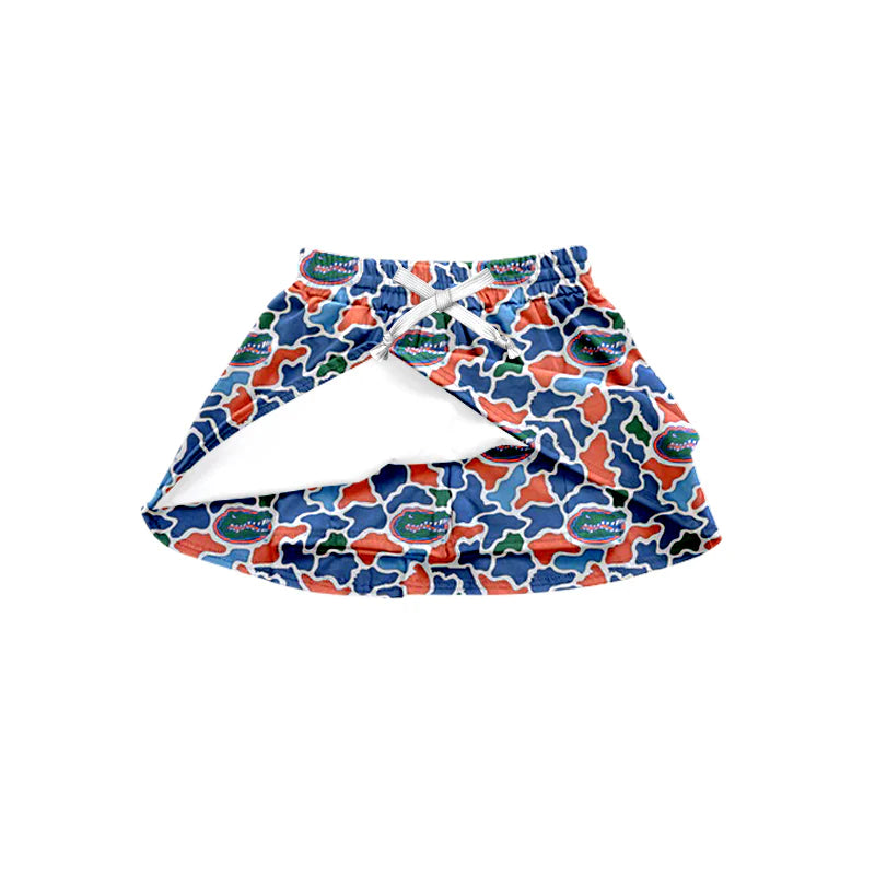 ( Moq 5 ) Baby Girls Toddler Southern Camo Team Shorts Skirt Bottom