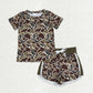 Sibling Baby Boys Girls Adult Women Southern Camo Print  Hunting Family Shirts Pants Sets RTS