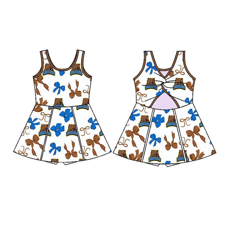 ( Moq 5 each style ) Baby Girl Team Bows Sibling Dress Set 5.26