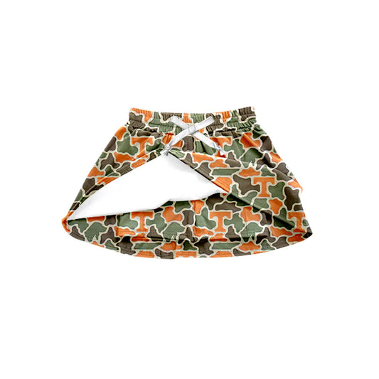 ( Moq 5 ) Baby Girls Kids Southern T Camo Team Shorts Skirt Bottom