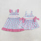 Sibling Baby Kids Straps Mama's Girls Bows Ruffle Dress Romper Summer Clothes RTS