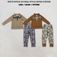 Sibling Baby Boys Long Sleeves Zipper Pullovers Pockets Jogger Pants Sets Camo Print Clothes RTS