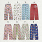 Sibling Adult Christmas Cartoon Print Men Women Pajamas Pants Bottom Clothes RTS