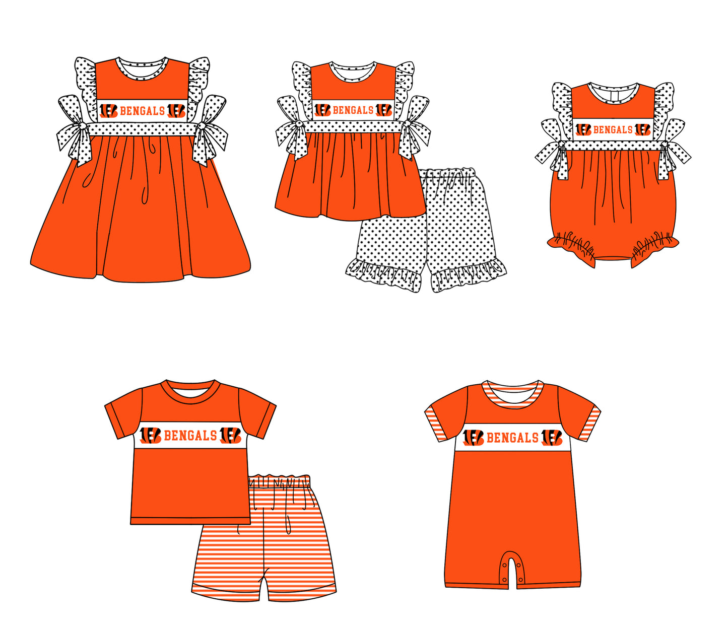 ( Moq 5 ) Baby Girls Toddler Short Sleeves Tunic Dots Shorts Team Set