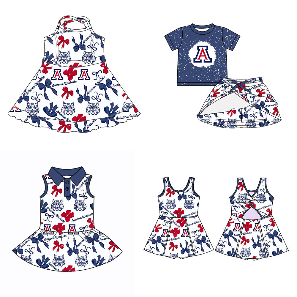 ( Moq 5 each style ) Baby Girl Team Bows Sibling Dress Set 5.24