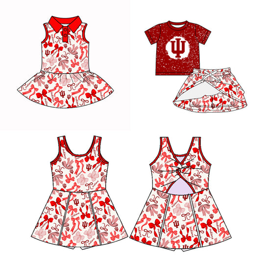 ( Moq 5 each style ) Baby Boy Girl Team IU Sibling Bows Dress Set 5.10