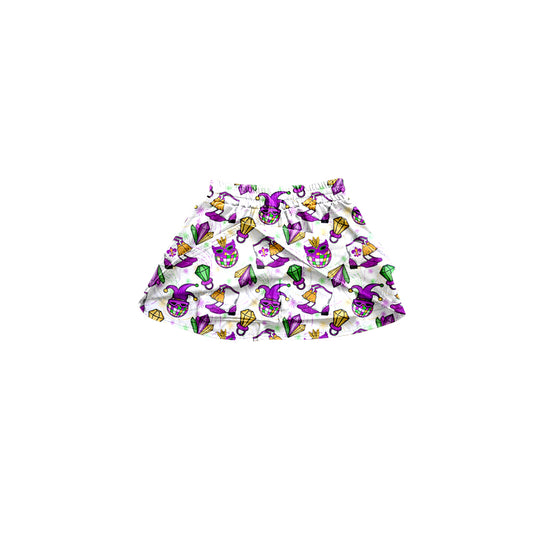 Baby Girl Kids Mardi Gras Skirt Short Clothes