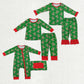 Sibling Baby Boys Girls Candy Cane Christmas Pajamas Zipper Romper Set Bamboo Clothes RTS