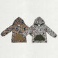 Sibling Baby Boy Long Sleeves Embroidery Dogs Ducks Hoodie Zipper Camo Shirt RTS