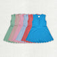 Baby Girl Sleeveless Yoga Active Wear Skorts Zipper Dress Sibling Clothes RTS