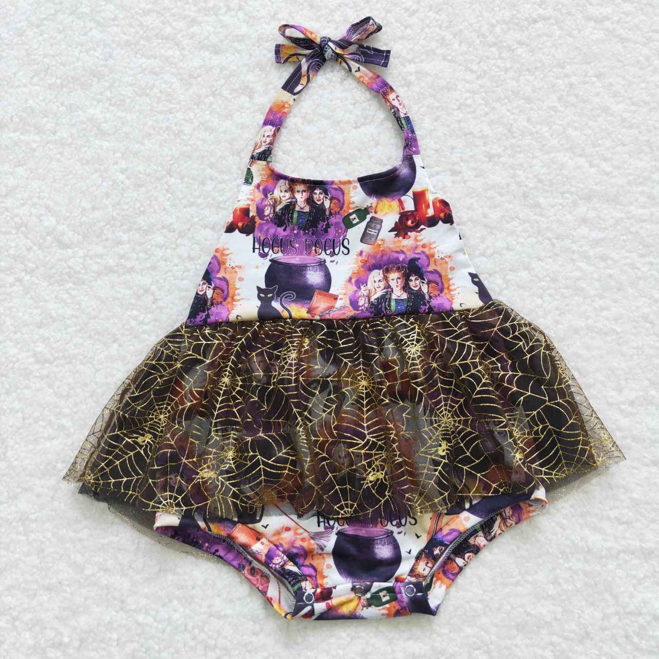 SR0426 Baby Girl Halloween Sleeveless Romper