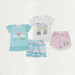 Sibling Baby Girls Positive Rainbow Shirts Top Ruffle Shorts Clothes Sets