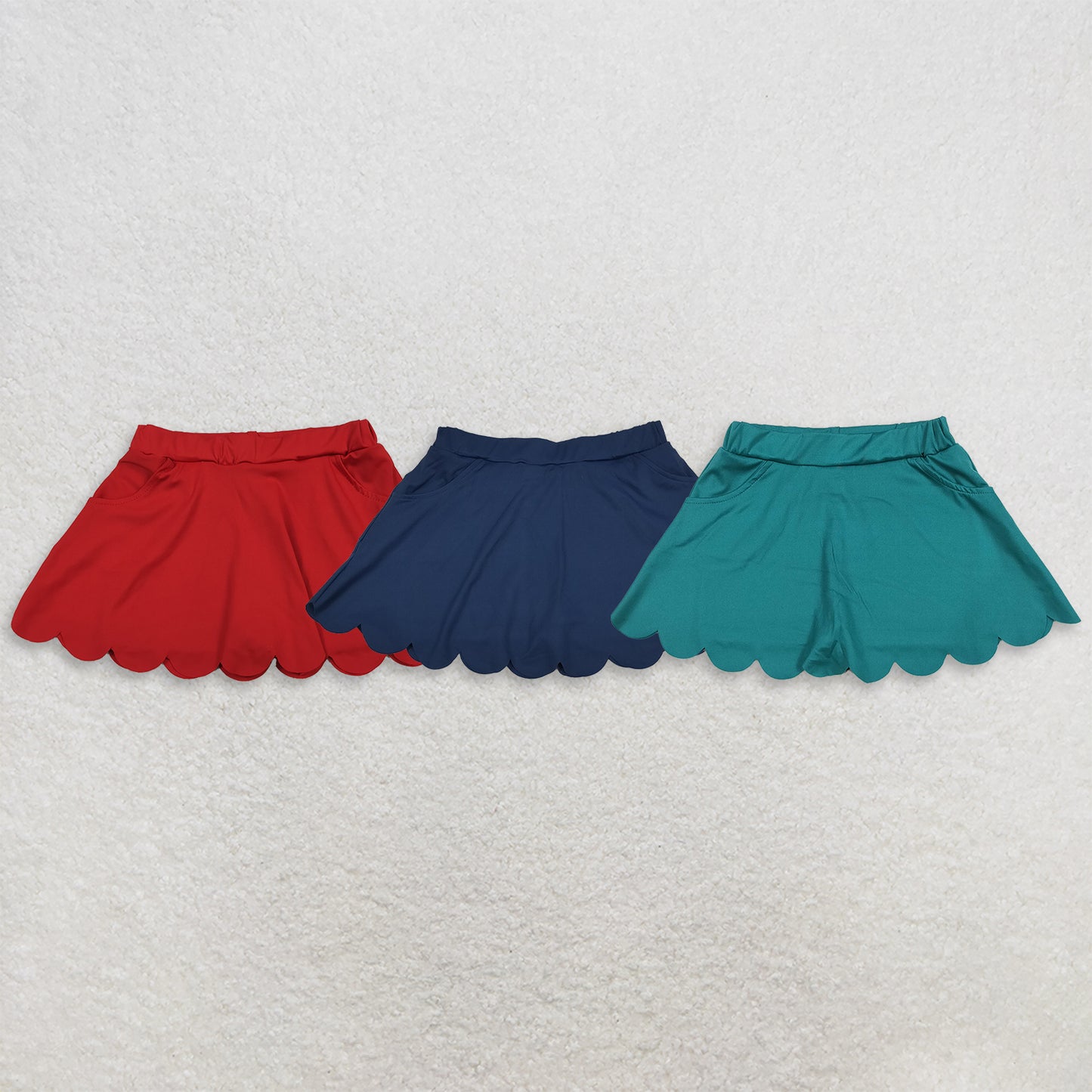 Sibling Baby Girls Kids Pockets Skirts Shorts Bottoms Yoga Active Skorts Clothes RTS