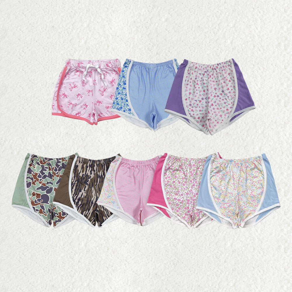 Baby Girl Toddler Flower Plaid Camo Sibling Summer Shorts Bottoms RTS