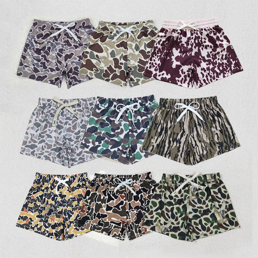 Baby Boy Toddler Camo Sibling Hunting Trunks Swimwear RTS