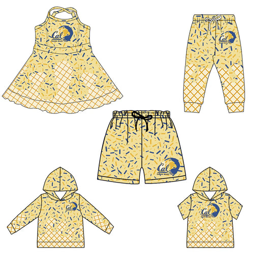 ( Moq 5 each style ) Baby Boy Girl Team Bear Sibling Dress Shirt Shorts Pants 6.3