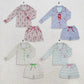 Sibling Adult Women Long Sleeves Buttons Shirts Pockets Shorts Pajamas Christmas Sets RTS