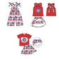 ( Moq 5 each style ) Baby Girl Toddler Team Bows Sibling Jumpsuit Set