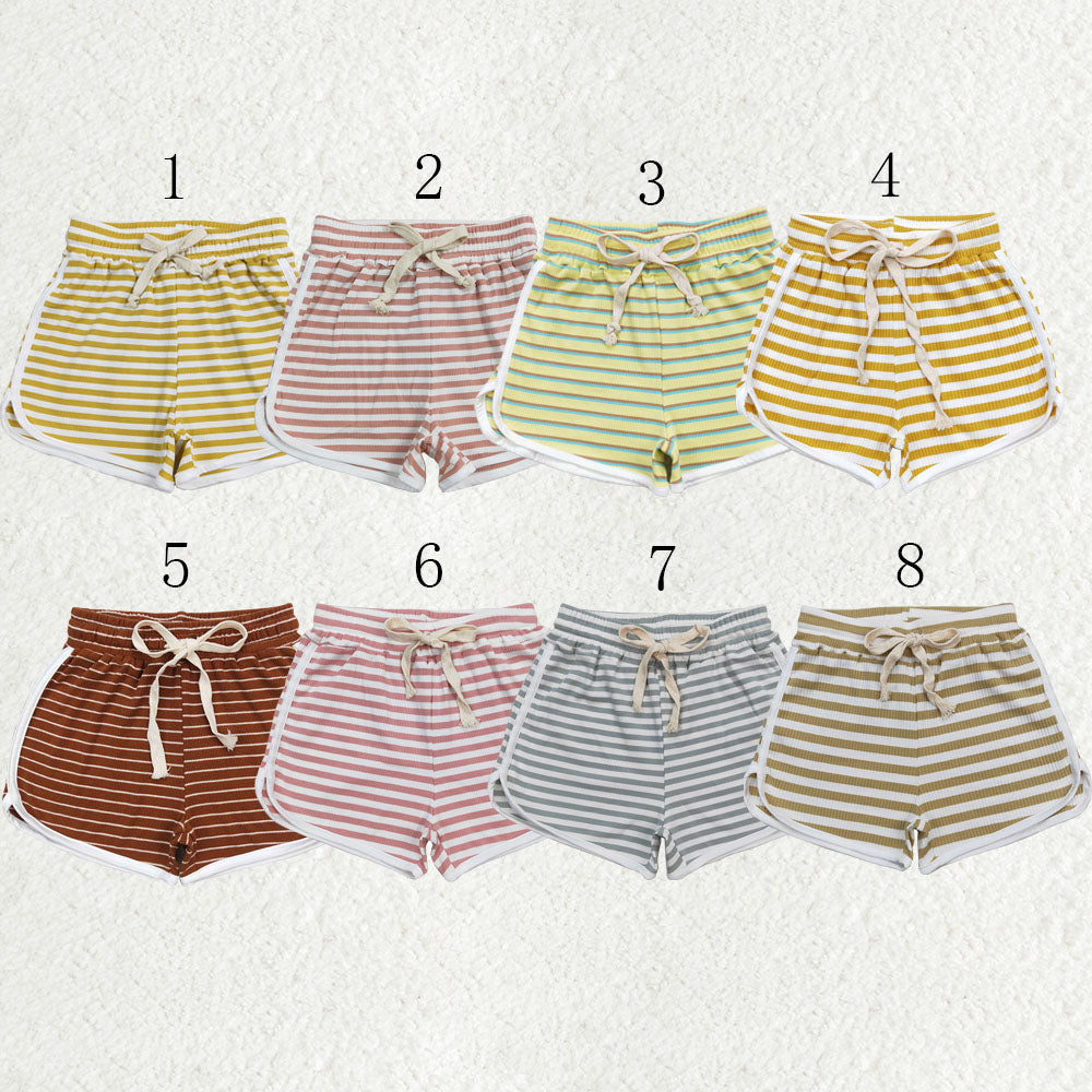 Baby Girl Kids Stripes Summer Cotton Shorts Sibling Bottoms RTS