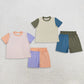 Sibling Baby Boys Girls Kids Short Sleeves Shirts Shorts Cotton Sets Summer Clothes RTS