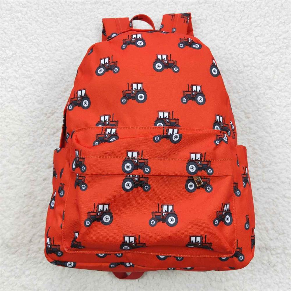 BA0122 Baby Kids Tractor Red Bag Backpack