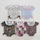 Sibling Baby Girls Kids Short Sleeves Embroidery Daddy's Girl Bubble Rompers Clothes RTS