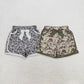 Sibling Baby Girls Bows Pockets Camo Shorts Summer Bottoms Clothes RTS