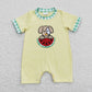 Baby Boy Girl Embroidery Dog Watermelon Sibling Yellow Romper Set