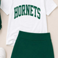( Moq 5 Each style ) Custom Girls Kids Short Sleeves Shirts Skirt Shorts Sets 6.19