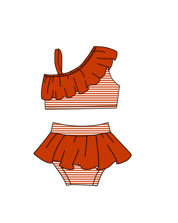 ( Moq 5 Each Style ) Baby Boys Girls Kids Team Sibling Jumpsuits Sets Swimsuits Red Clothes