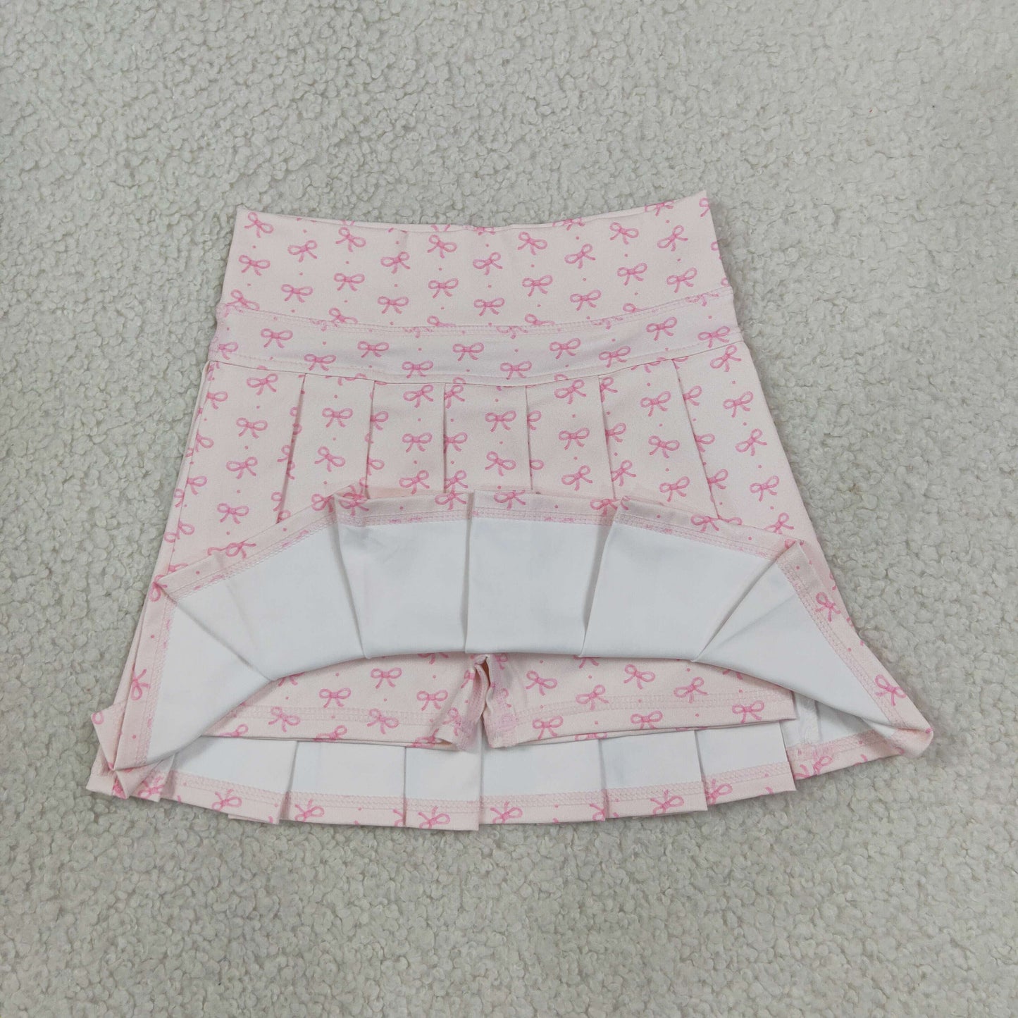 Baby Girls Kids Pink Bows Skirt Shorts Bottoms Yoga Active Clothes RTS