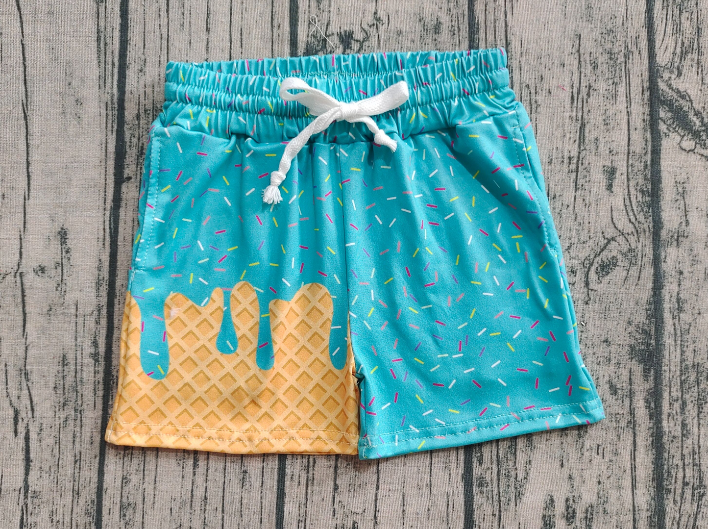 Baby Boy Toddler Plaid Candy Bottom Summer Green Shorts RTS