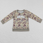 Sibling Baby Boy Long Sleeves Embroidery Ducks Deer Camo Hunting Romper Shirt Outfit RTS