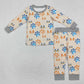 Baby Boy Long Sleeves Dog Paw Shirt Pants Pajamas Clothes Set