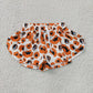 Baby Girls Kids Orange Leopard Dogs Team Yoga Active Ruffle Shorts Bottom RTS