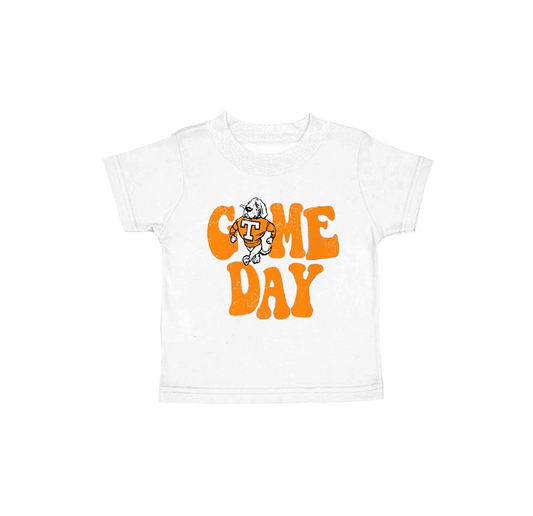 ( Moq 5 ) Baby Kids Short Sleeves Orange T Team Dog Tee Shirt