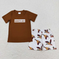 Baby Boy Girl Daddy's Father's Day Ducks Summer Sibling Shorts Clothes Set