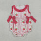 Sibling Baby Girls Kids Strawberry Bows Bubble Romper Set Summer Clothes RTS